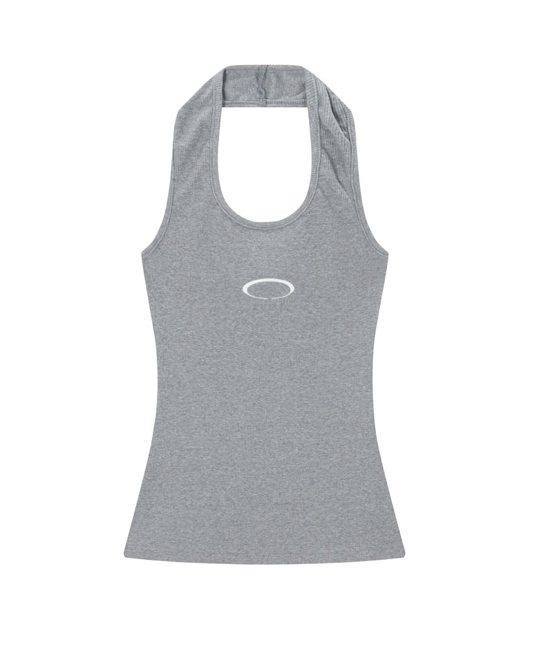 HORIZON RING HALTER NECK [GRAY]