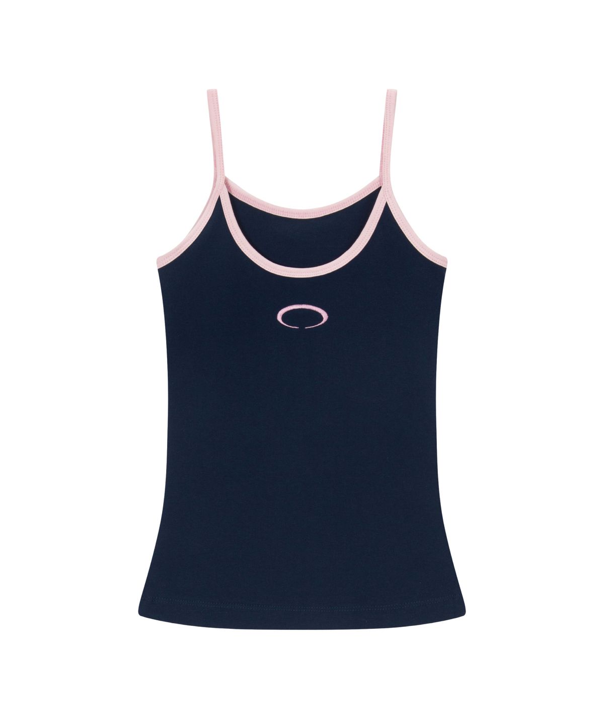 글로우이브닝클럽(GLOW EVENING CLUB) HORIZON RING SLEEVELESS [NAVY / PINK]