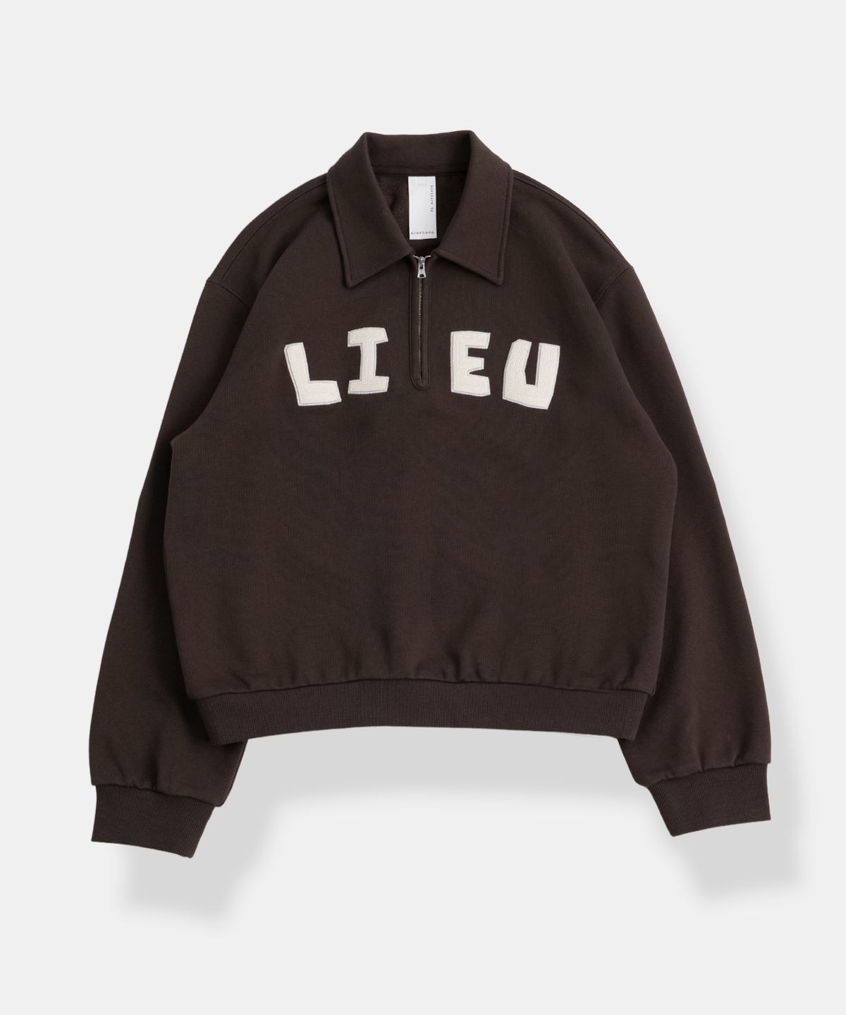 그라프트맨(GRAFTMEN) DRAWING TYPO HALF-ZIP/ DBROWN