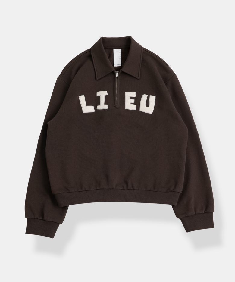 DRAWING TYPO HALF-ZIP/ DBROWN