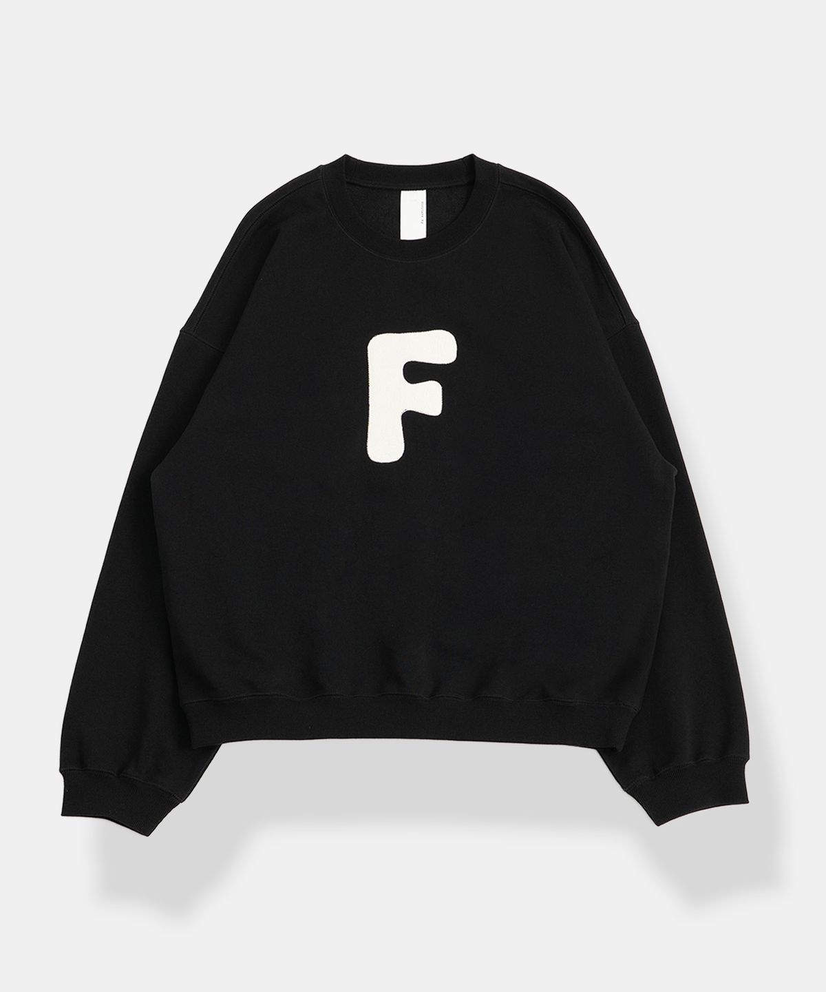 그라프트맨(GRAFTMEN) DRAWING TYPO SWEATSHIRT / BLACK