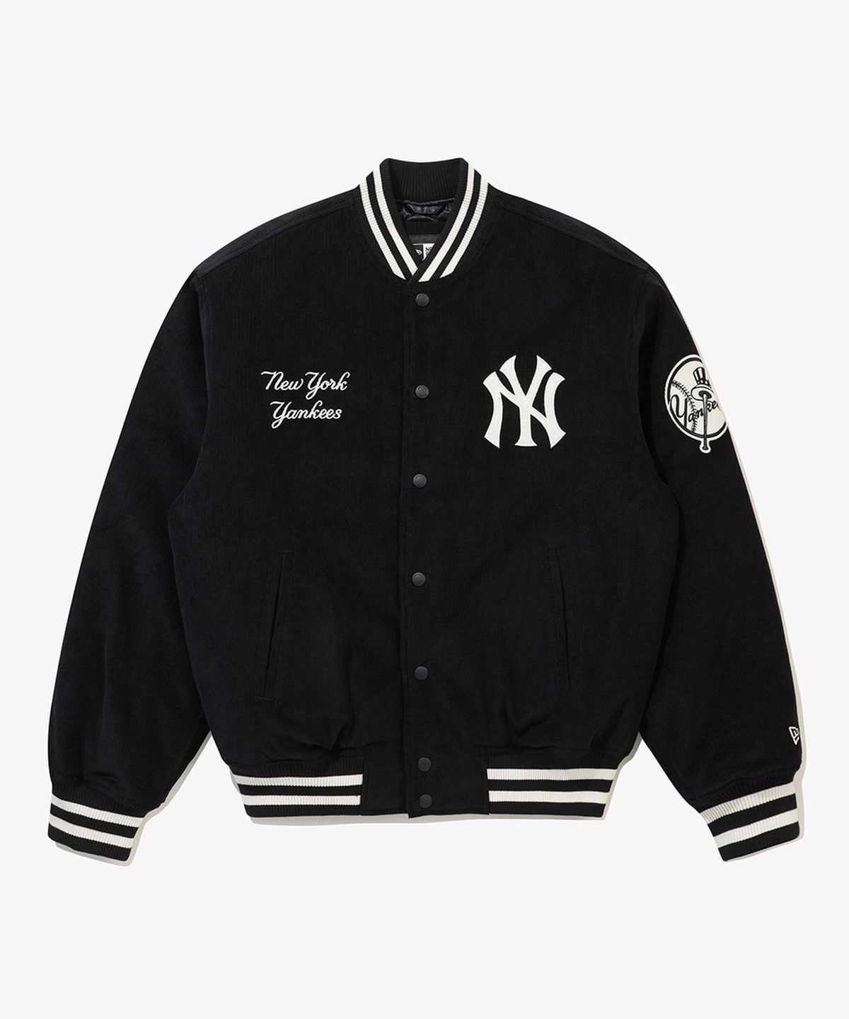뉴에라(NEW ERA) MLB 뉴욕 양키스 코듀로이 스타디움 재킷 블랙 15358008