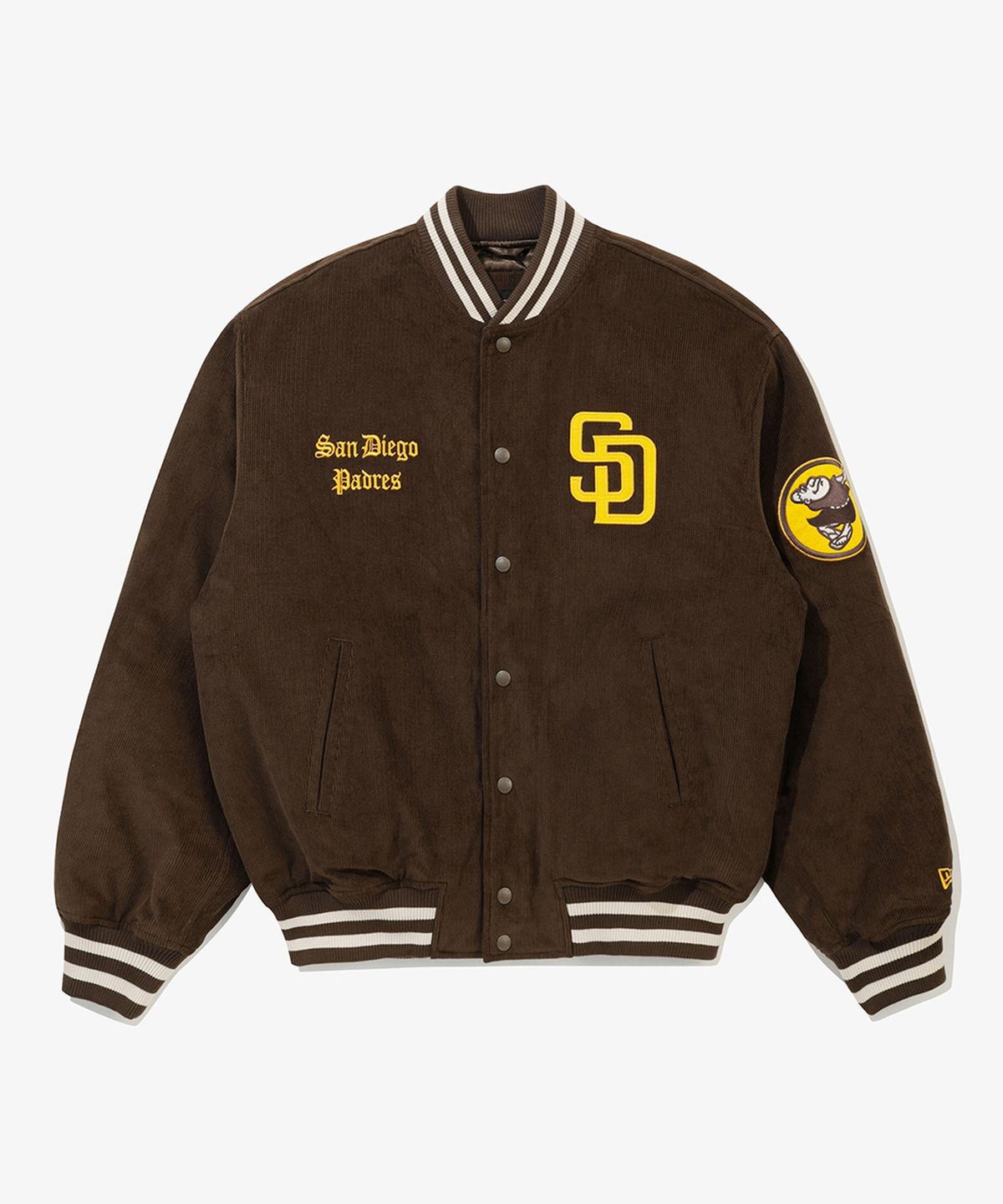 뉴에라(NEW ERA) MLB 샌디에이고 파드리스 코듀로이 스타디움 재킷 브라운 15358006