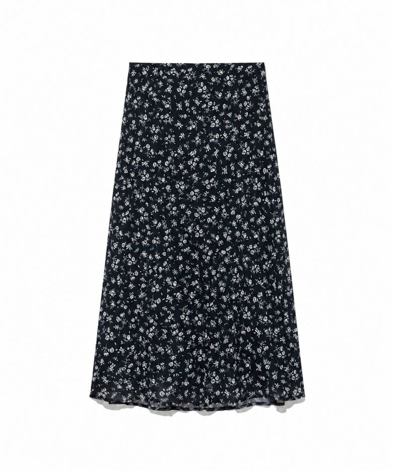 Noir Ditsy Floral Midi Skirt