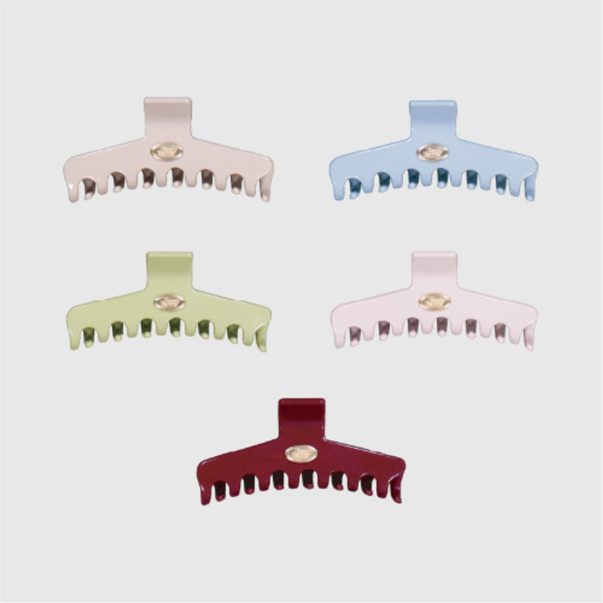 래니래니(RENNYRENNIE) CLASSIC PENDANT LOGO HAIR CLIP TRIANGLE (5colors)