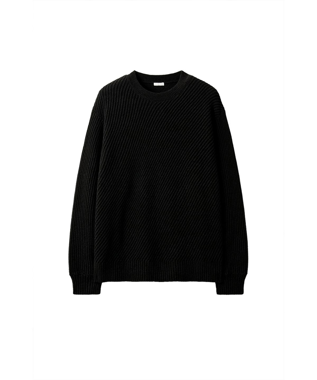 유체 프레타 포르테(YOUCHE PRET A PORTER) SI DIAGONAL RIB KNIT Black