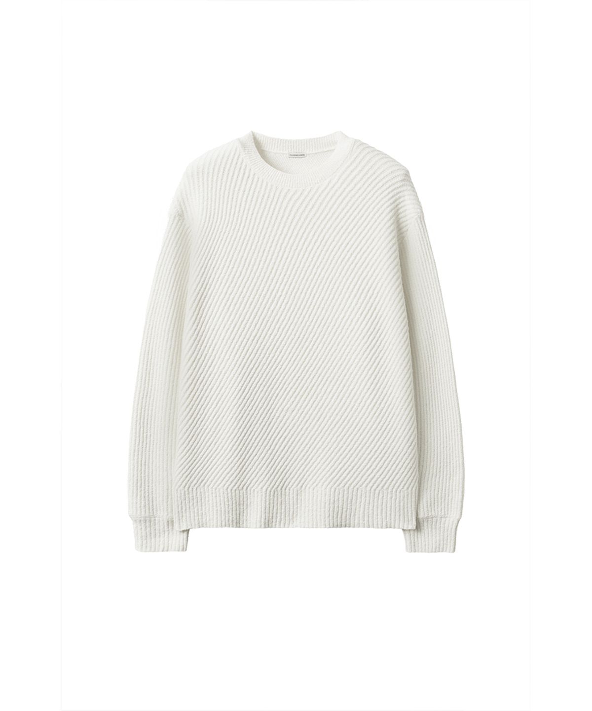 유체 프레타 포르테(YOUCHE PRET A PORTER) SI DIAGONAL RIB KNIT Ecru