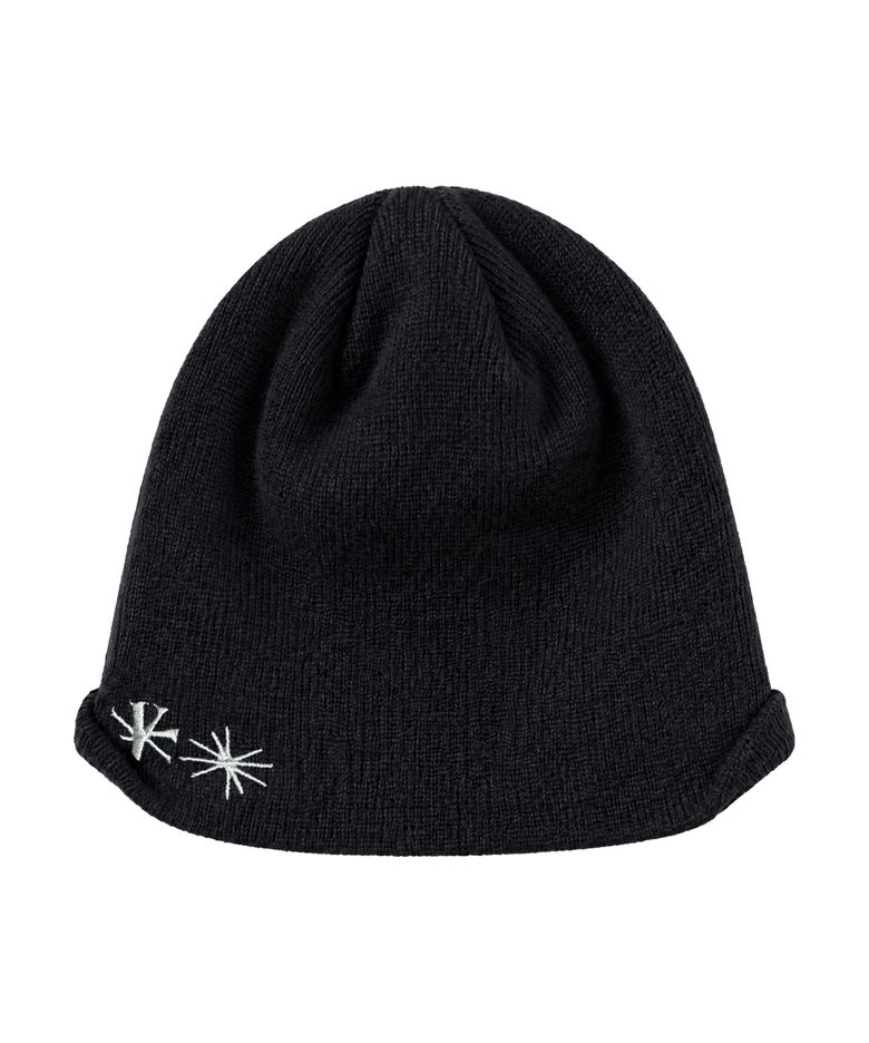 핀치 디테일 니트 비니 (Black)