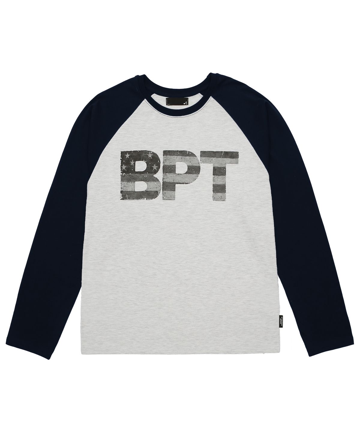 비피투디스오더(BP2 DISORDER) USA 래글런 롱 슬리브 티셔츠 네이비