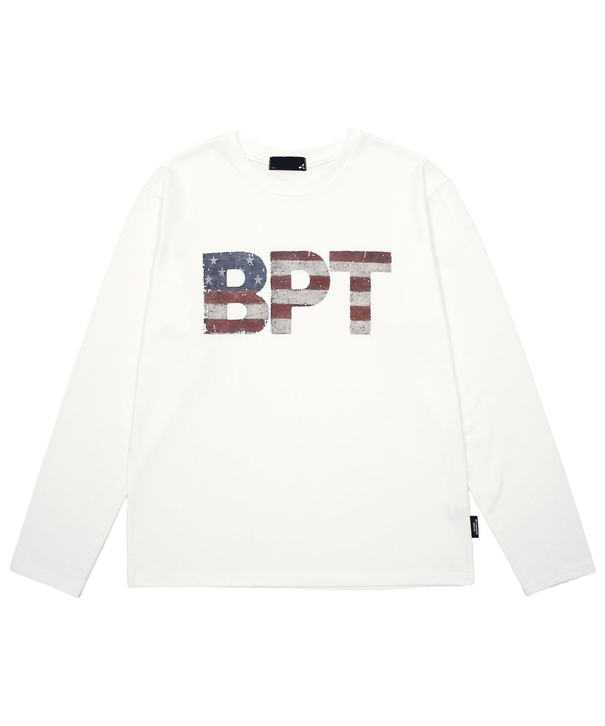 비피투디스오더(BP2 DISORDER) USA 롱 슬리브 티셔츠 화이트