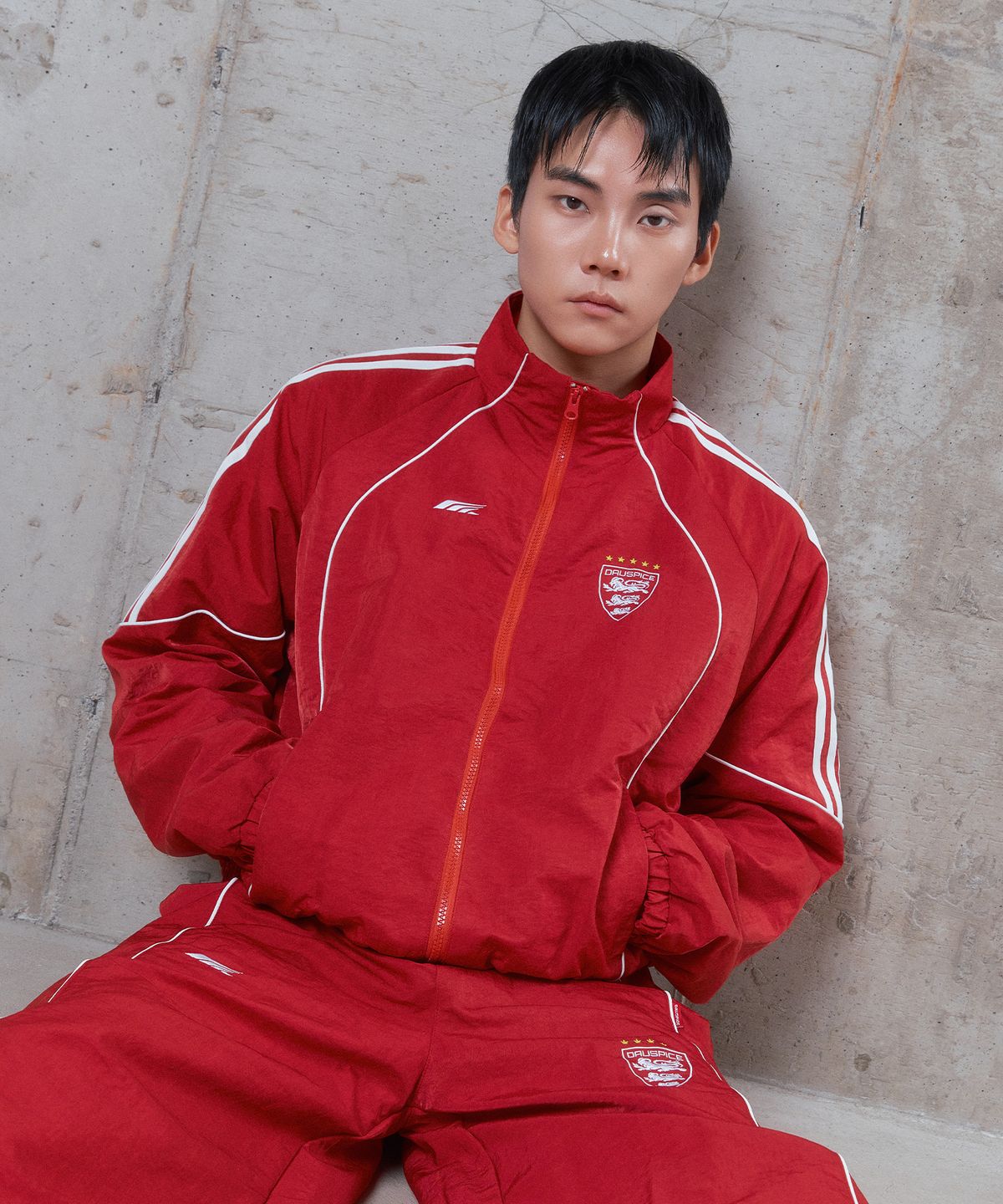 디오스피스(DAUSPICE) (DUC) Hooligan Track Jacket Red