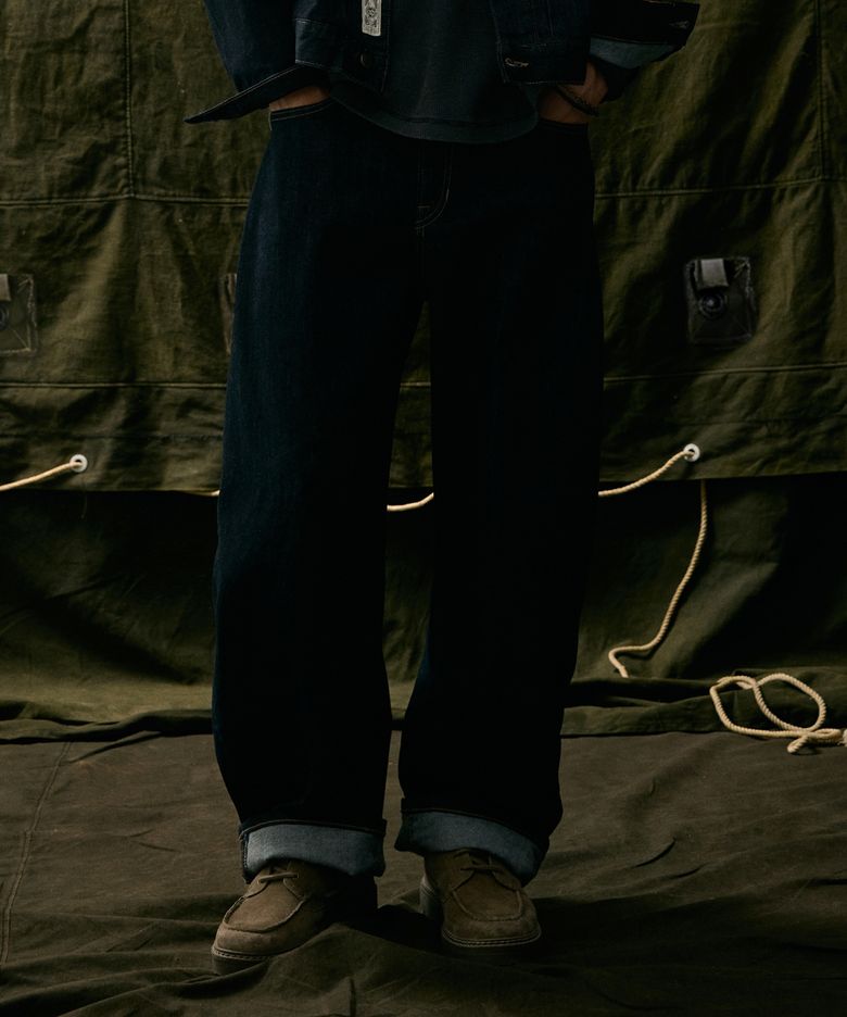 Wide Curved Denim(M) / WHTJG4991M