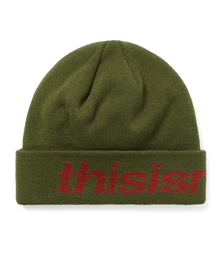 HSP-Logo Big Cuff Beanie Green