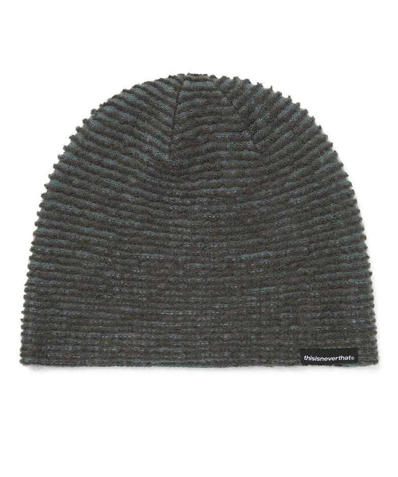 Reversible Knit No Cuff Beanie Charcoal