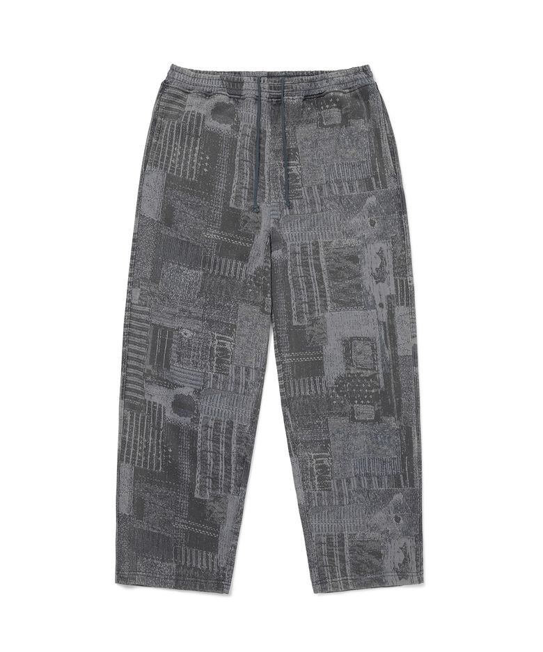 Crazy Faded Jacquard Sweatpant Patchwork