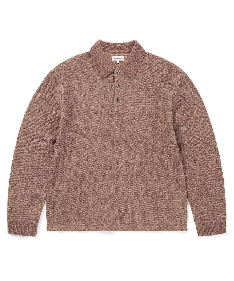 Velvet Knit Polo Rust
