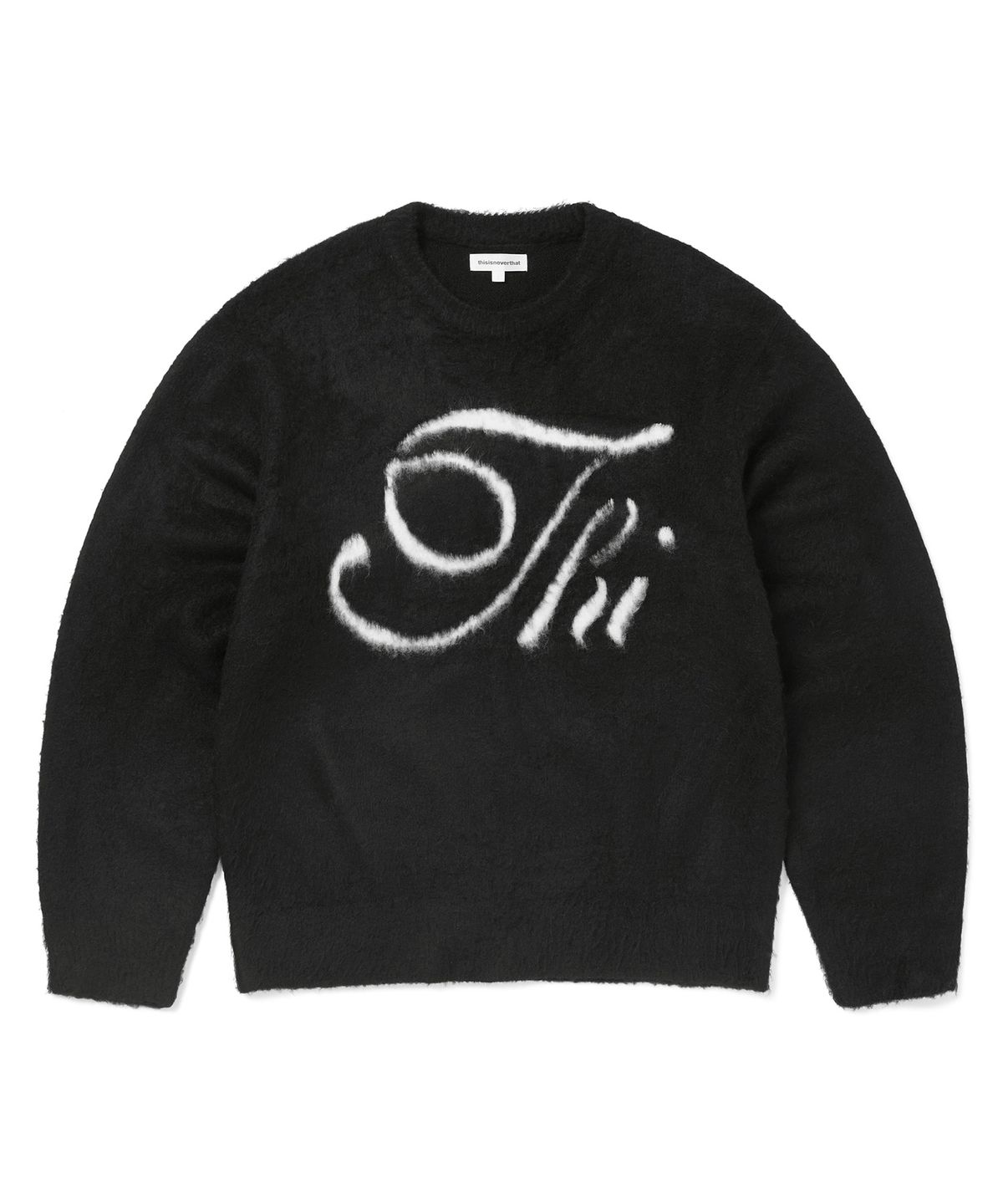디스이즈네버댓(THISISNEVERTHAT) Thi Logo knit Sweater Black