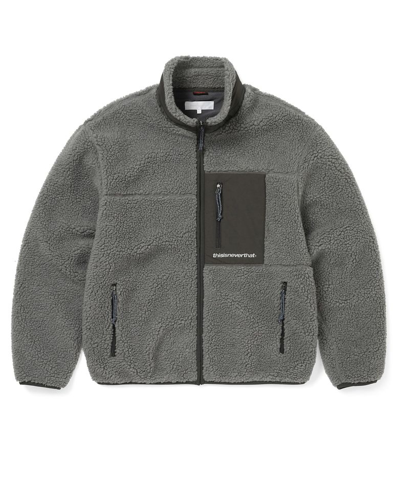 SP Sherpa Fleece Jacket Charcoal