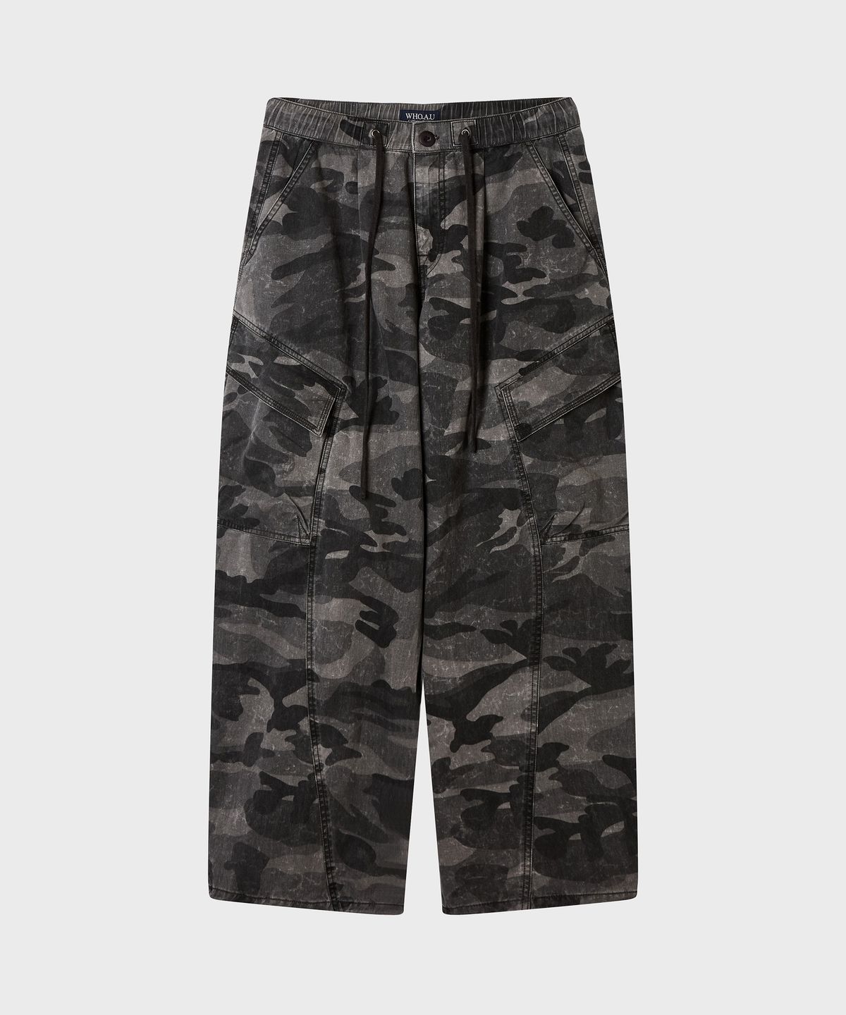 후아유(WHO.A.U) Wide Cotton Nylon Cargo Pants(F) / WHTAG4929F