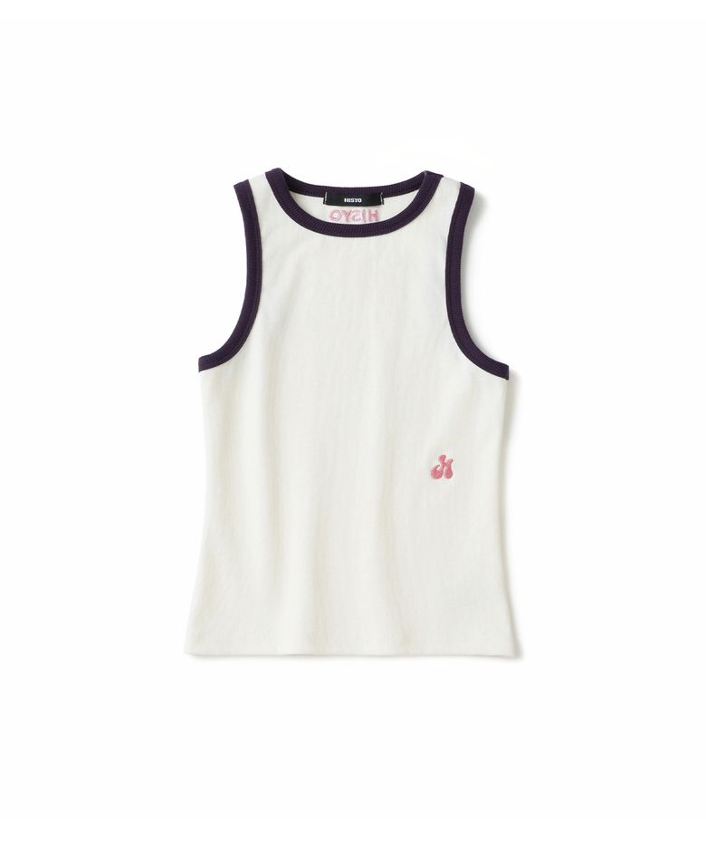 Tiny Heart Tank Top - White
