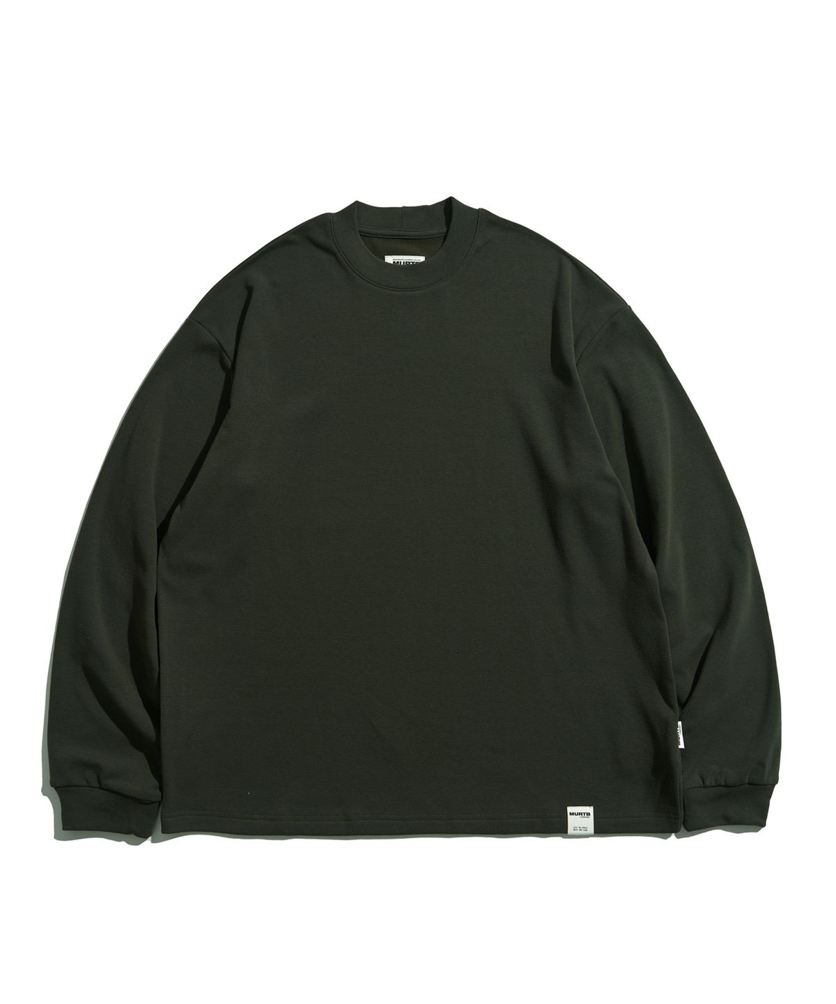 미드업데이트(MIDUPDATE) Heavy Blank Loose L/S Tee_GRN