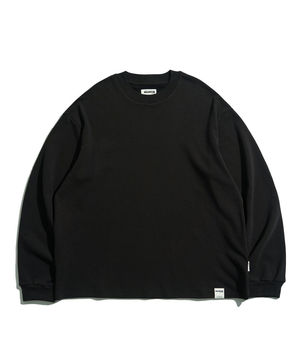 미드업데이트(MIDUPDATE) Heavy Blank Loose L/S Tee_BLK