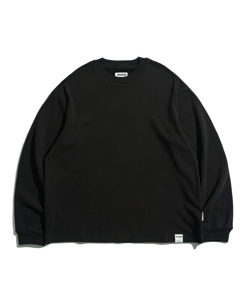 Heavy Blank Loose L/S Tee_BLK