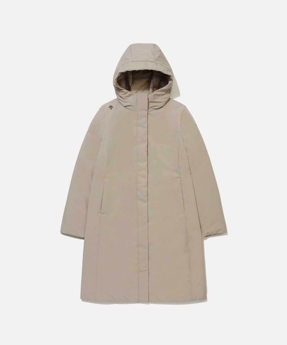 데상트(DESCENTE) 여성 롱 신슐레이트 트렌치 패딩 코트 베이지 SR322DPD92