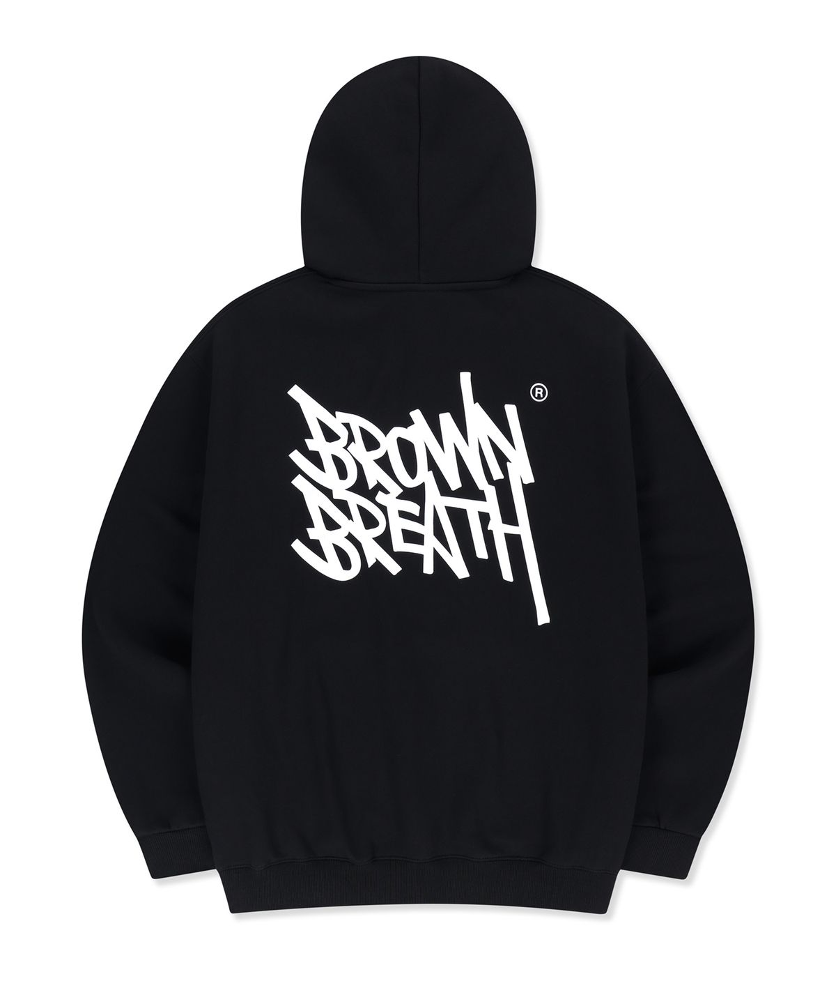 브라운브레스(BROWNBREATH) TAG OG HOODIE - BLACK