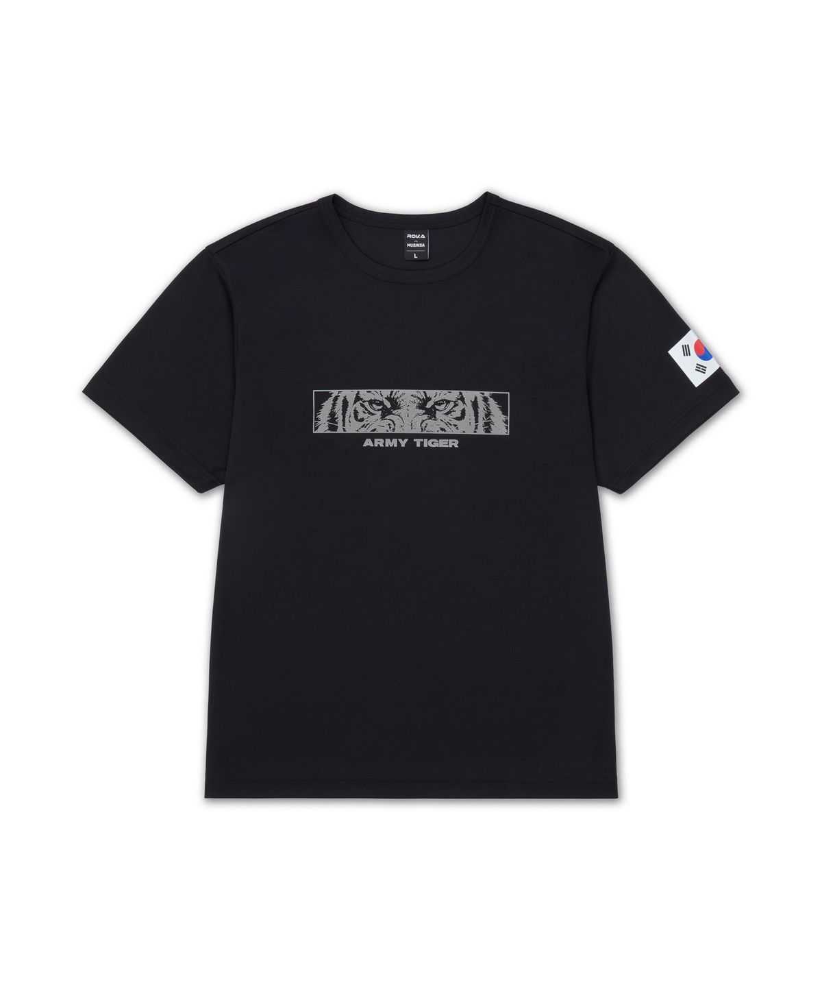 대한민국 육군(REPUBLIC OF KOREA ARMY) 그래픽 반소매 티셔츠 - 블랙