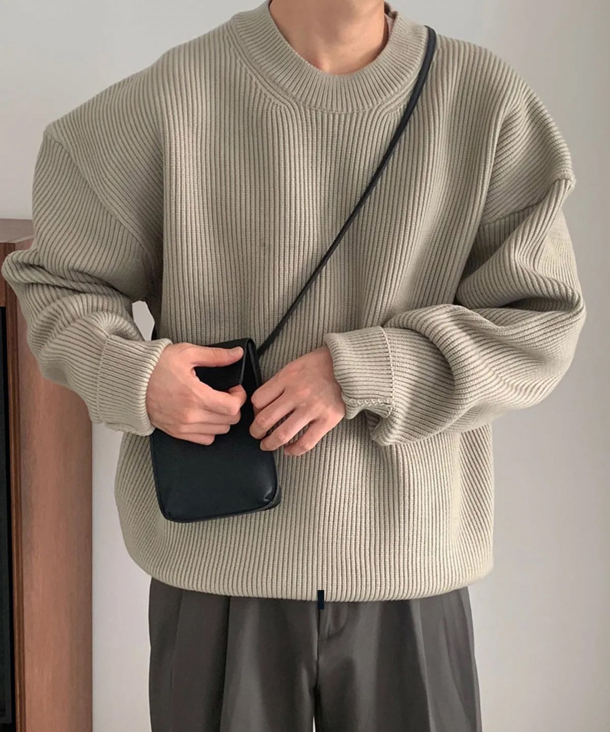 너스(NUS) YEI Heavy Knit (베이지)