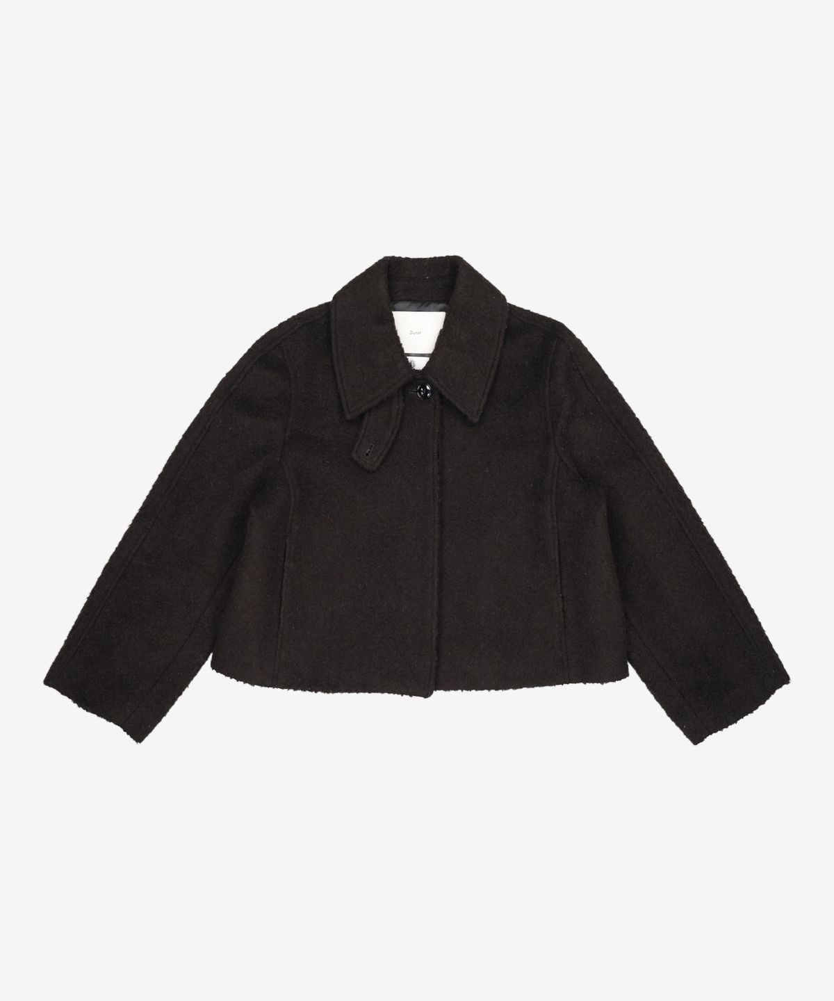 던스트(DUNST) CROP SINGLE WOOL COAT BOUCLE S