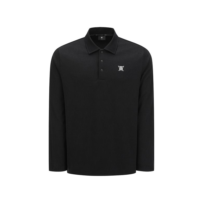 MEN LOGO JACQUARD T-SHIRT_BK