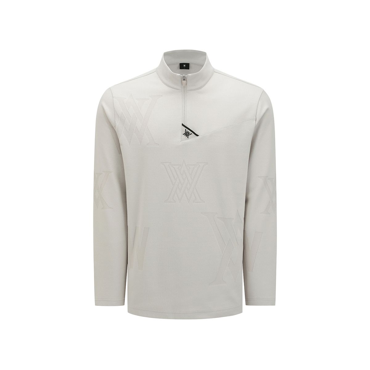 어뉴골프(ANEW GOLF) MEN PATTERN HALF-ZIP T-SHIRT_LE