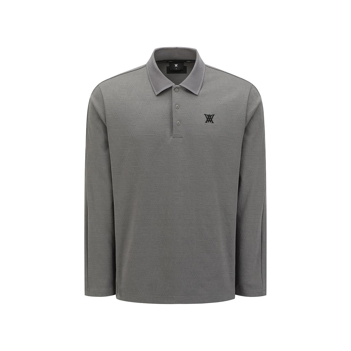 어뉴골프(ANEW GOLF) MEN LOGO JACQUARD T-SHIRT_DG