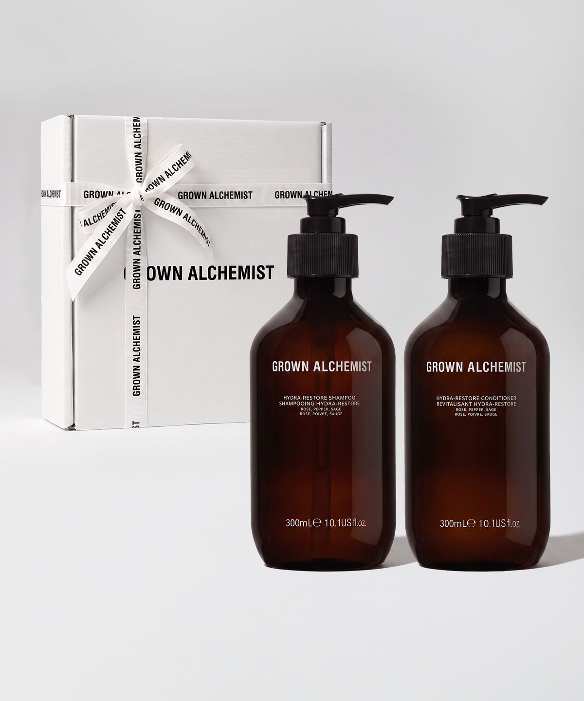 그로운 알케미스트(GROWN ALCHEMIST) [선물포장] 헤어 듀오 (하이드라 리스토어 샴푸 300ml + 하이드라 리스토어 컨디셔너 300ml)