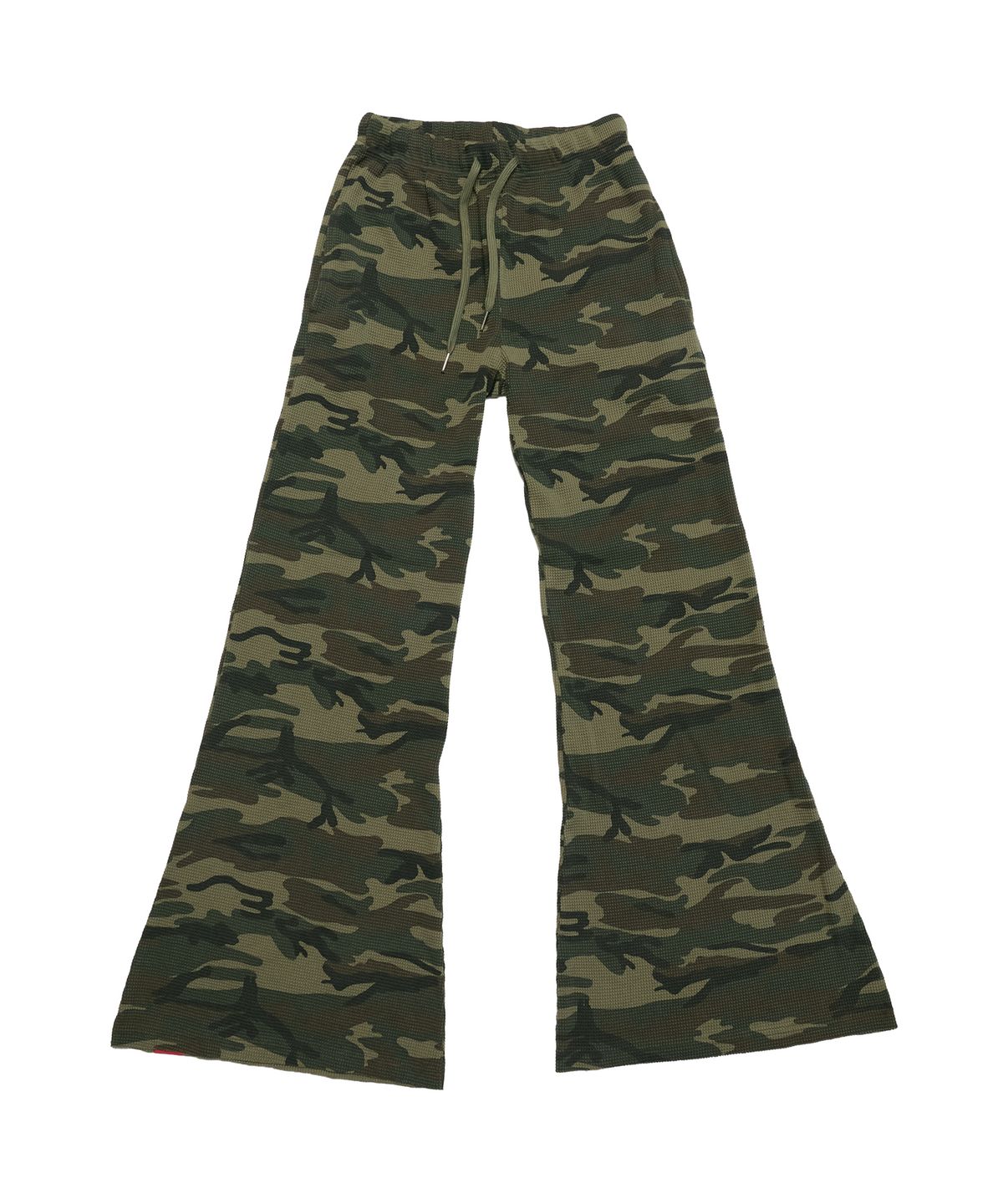 크루치(KRUCHI) RAW WAFFLE CAMO FLARE PANTS (CAMO) WOMENS