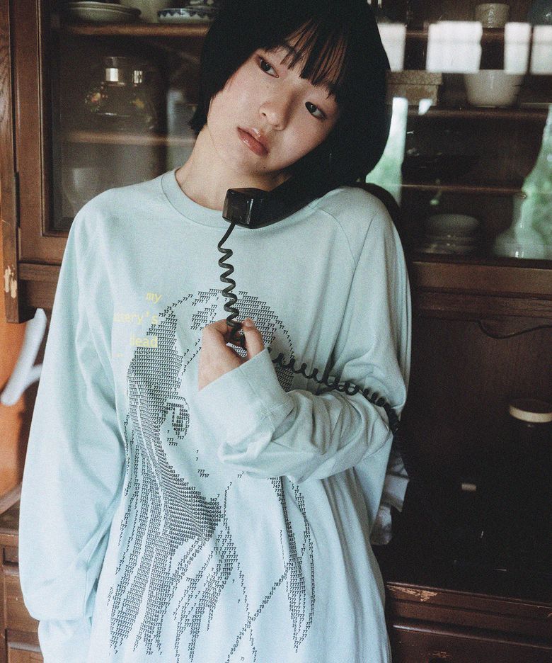 Ascii girl Raglan LS-T [Mint]