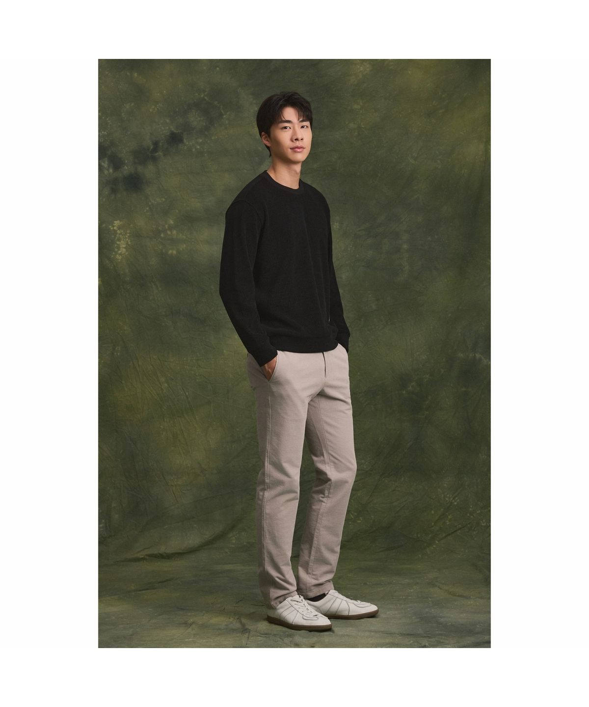 브렌우드(BRENTWOOD) B브러쉬 변형 몰스킨 솔리드 팬츠 BRPAW26611IVX