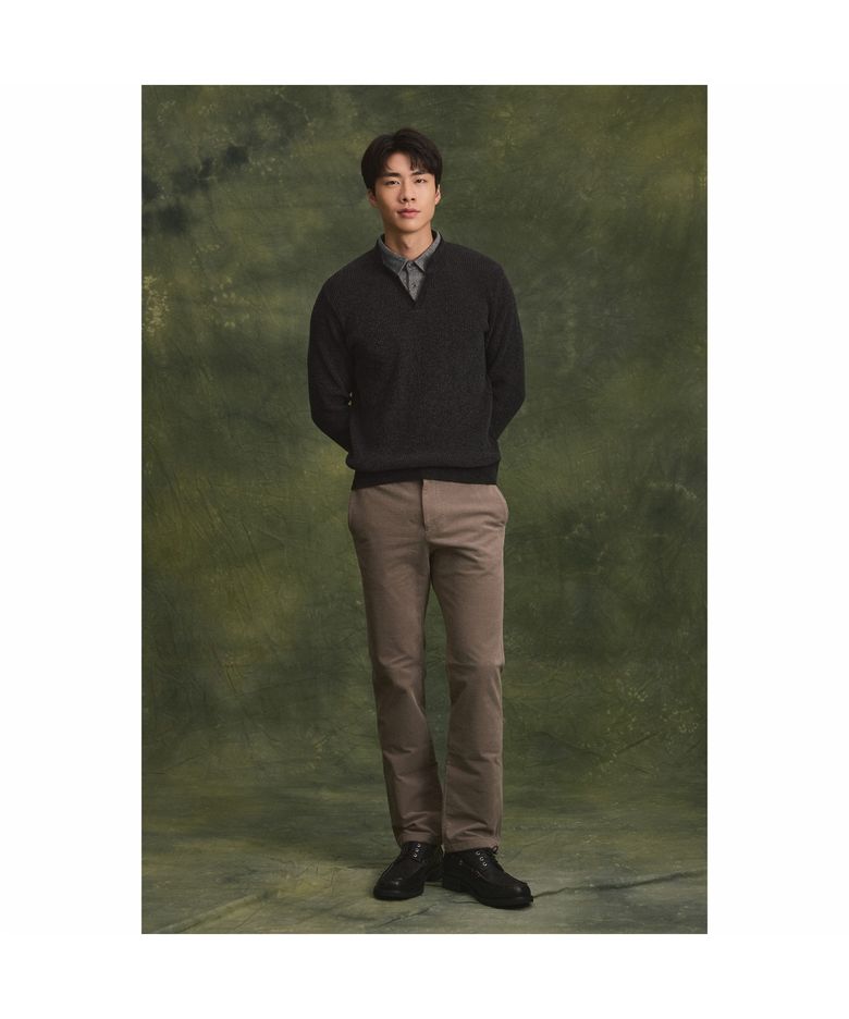 B브러쉬 변형 몰스킨 솔리드 팬츠 BRPAW26611BEX