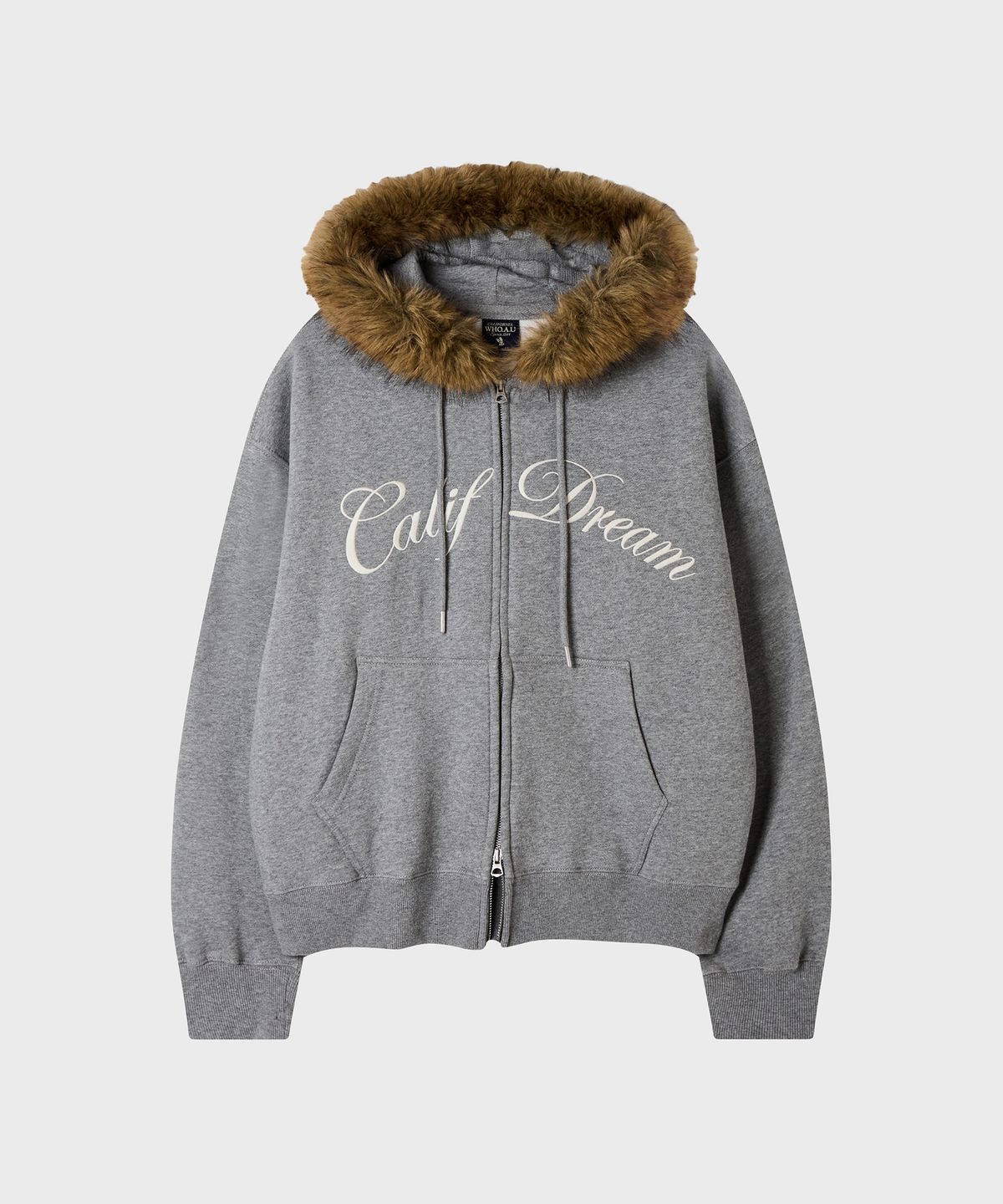 후아유(WHO.A.U) Fur-Trimmed Hood Zip-up / WHMZG4V23U