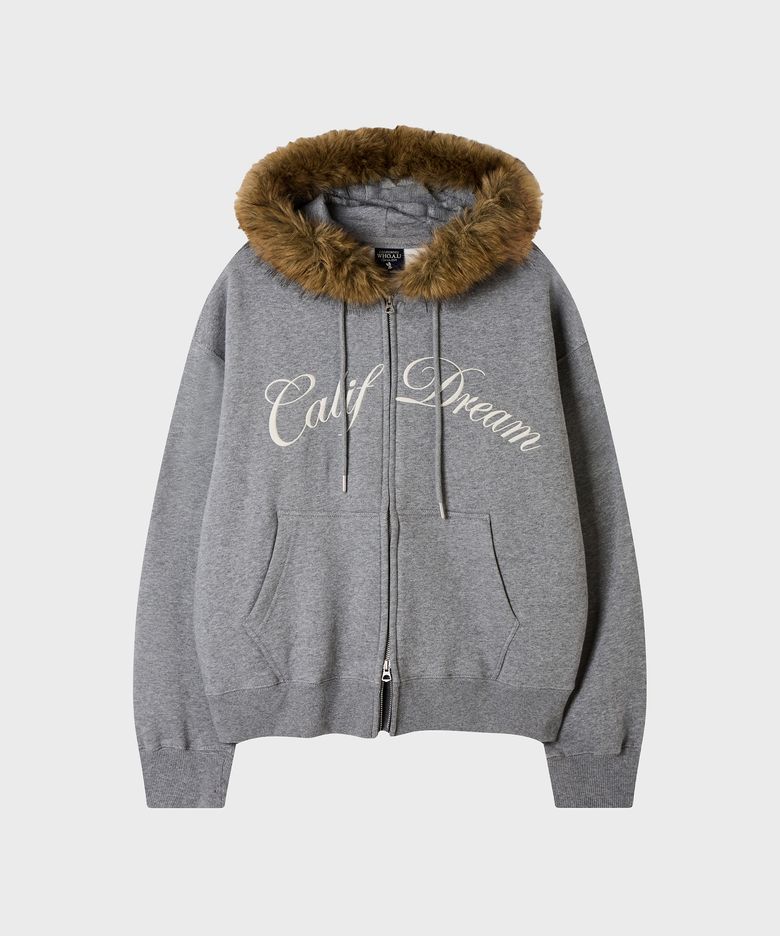 Fur-Trimmed Hood Zip-up / WHMZG4V23U