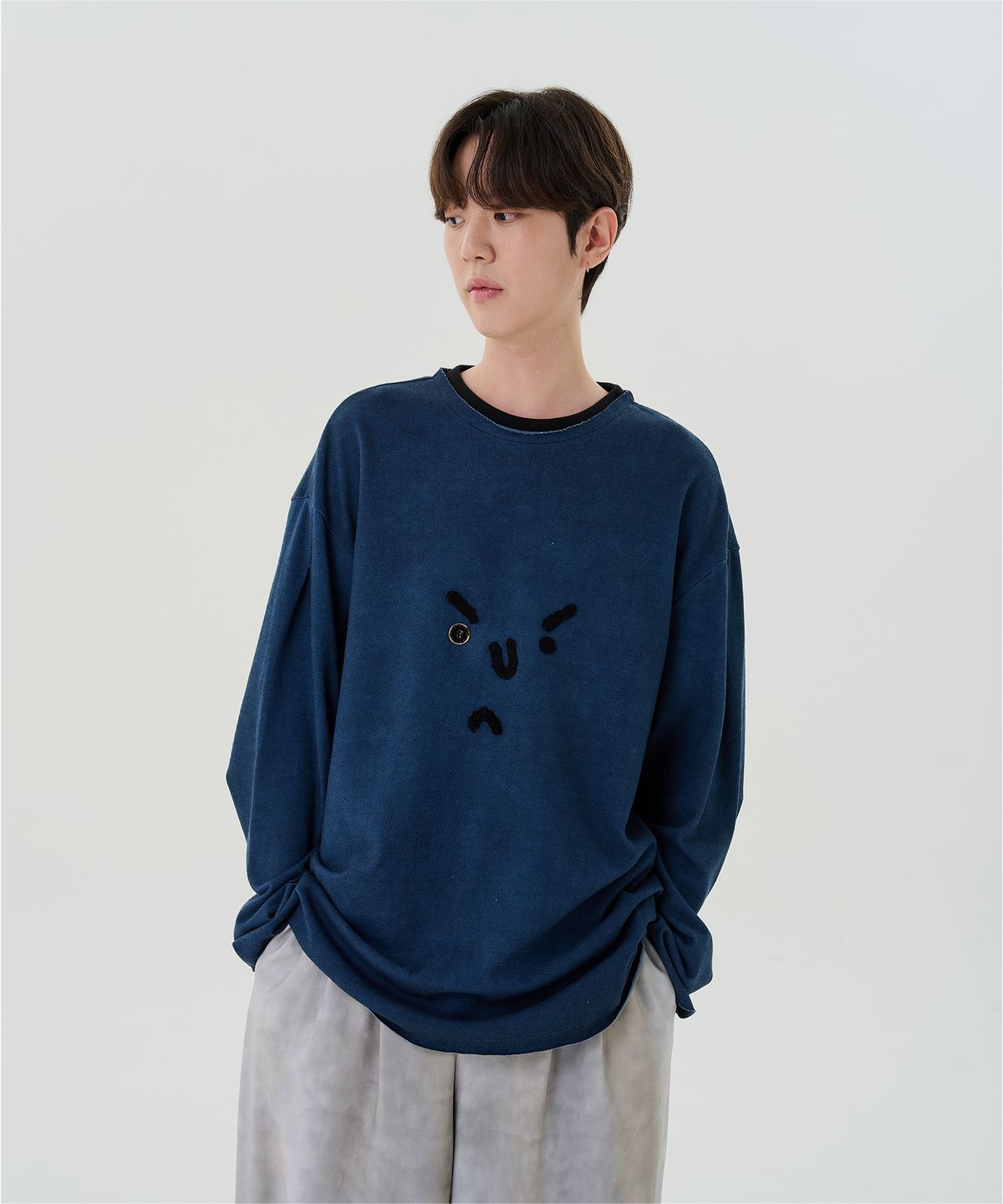 와이쏘씨리얼즈(WHYSOCEREALZ) Forever Serious Longsleeve (midnight)