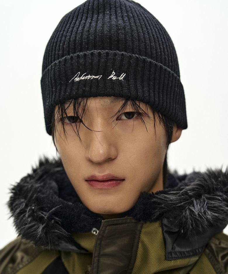 UNISEX LOGO WOOL BEANIE (BLACK)