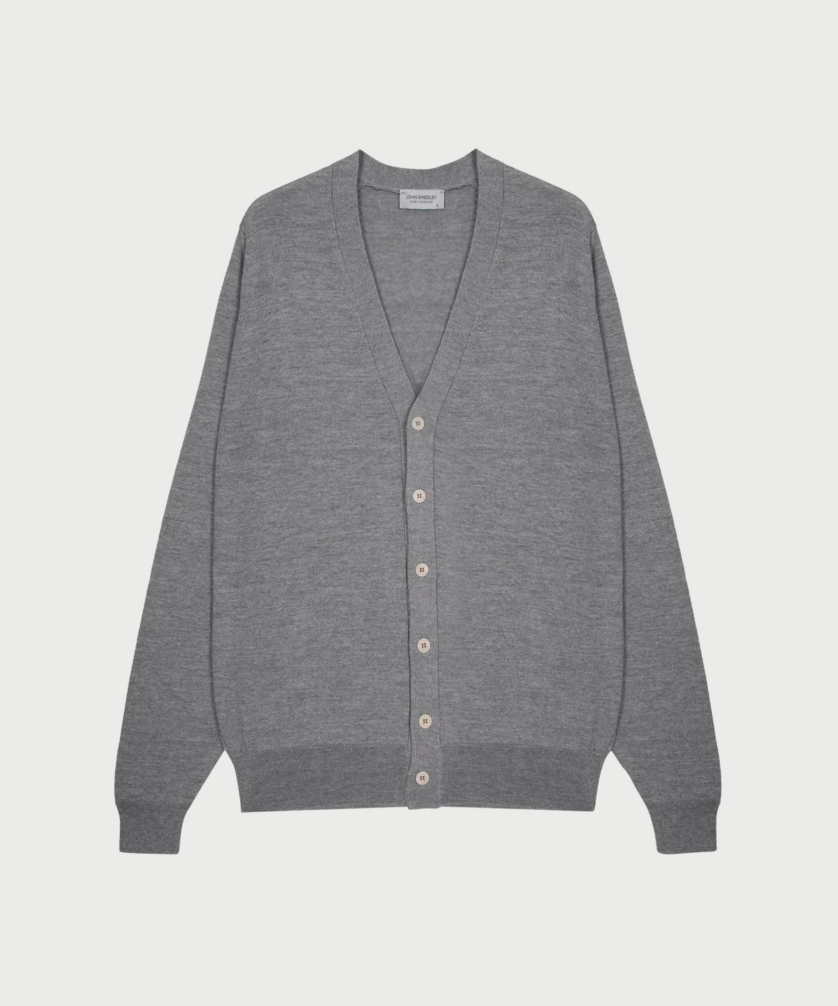 존 스메들리(JOHN SMEDLEY) WAVERLY Extra Fine Merino Wool Standard Fit V-Neck Cardigan Core 3 Colors