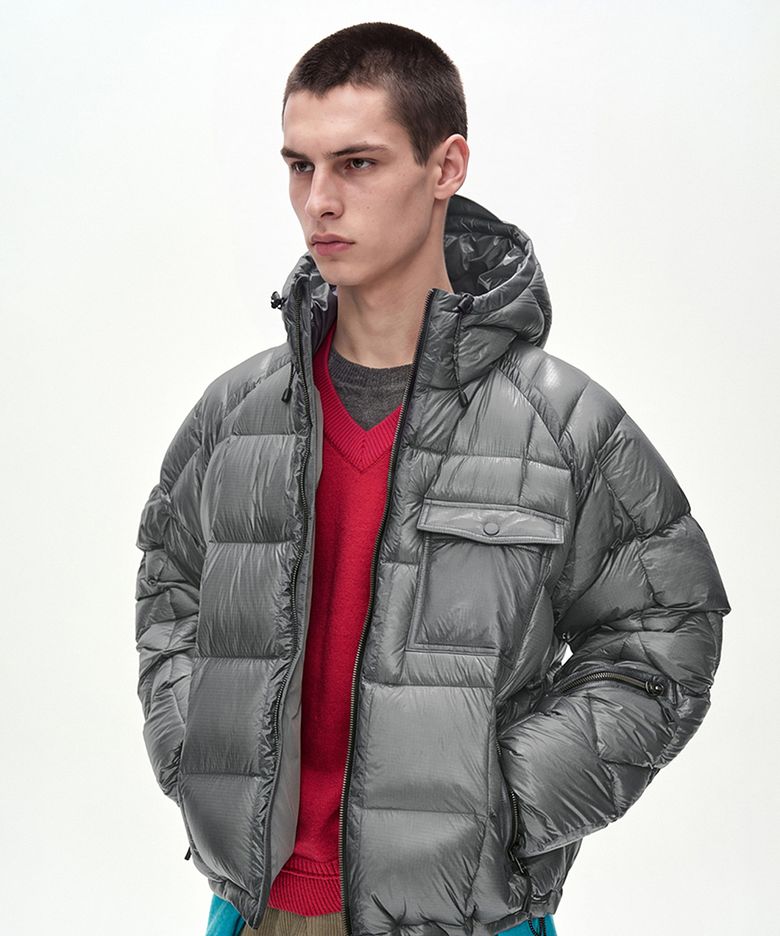 UNISEX TORINO LIGHTWEIGHT DOWN JACKET (GREY)