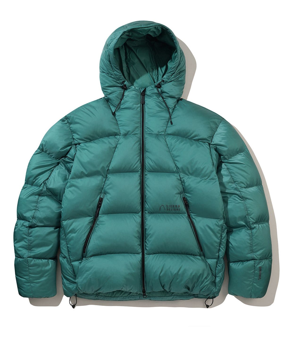 시에라디자인(SIERRA DESIGNS) 그랜드마더십 구스다운 후드자켓 BLUE GREEN