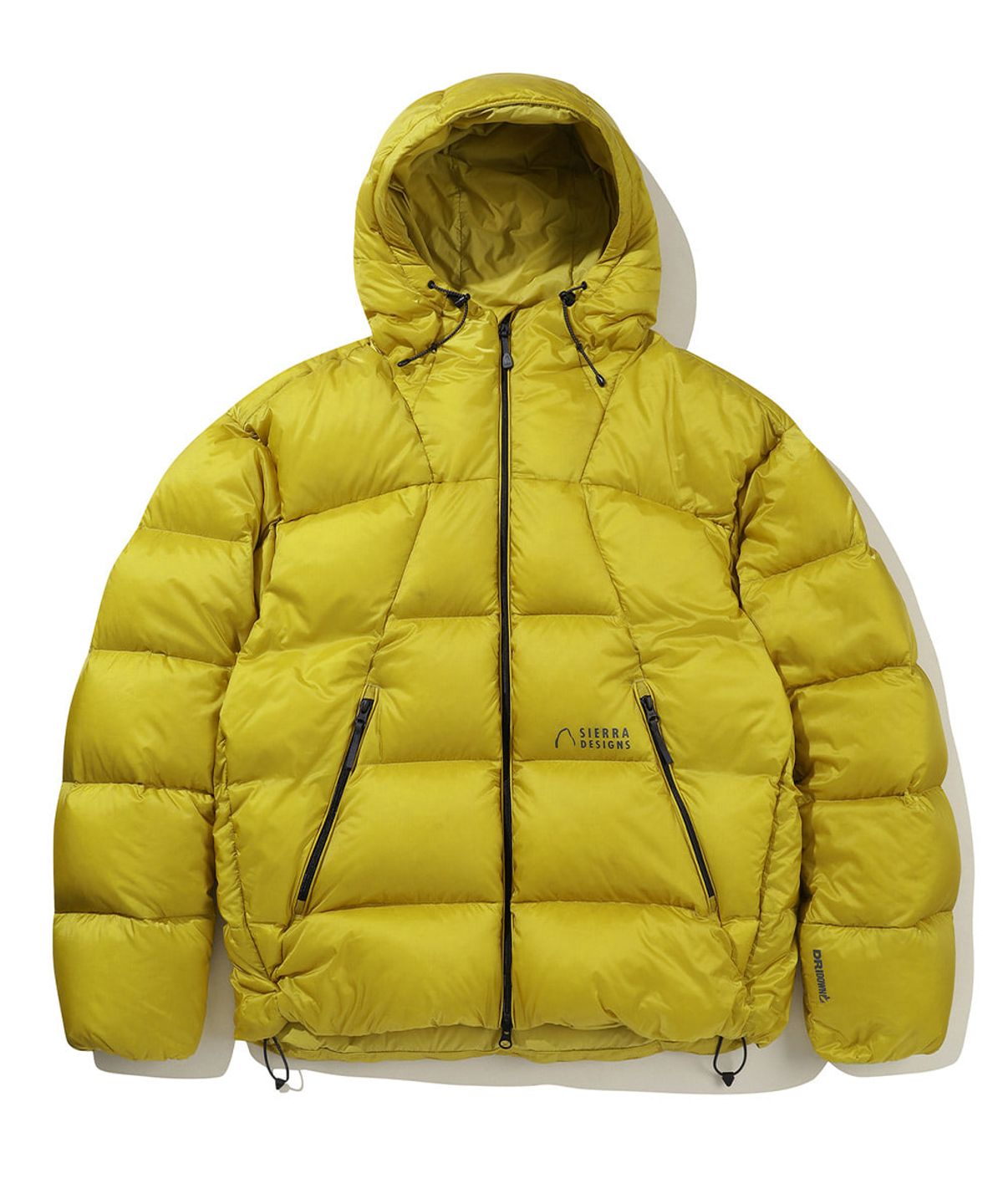 시에라디자인(SIERRA DESIGNS) 그랜드마더십 구스다운 후드자켓 DEEP YELLOW LIME