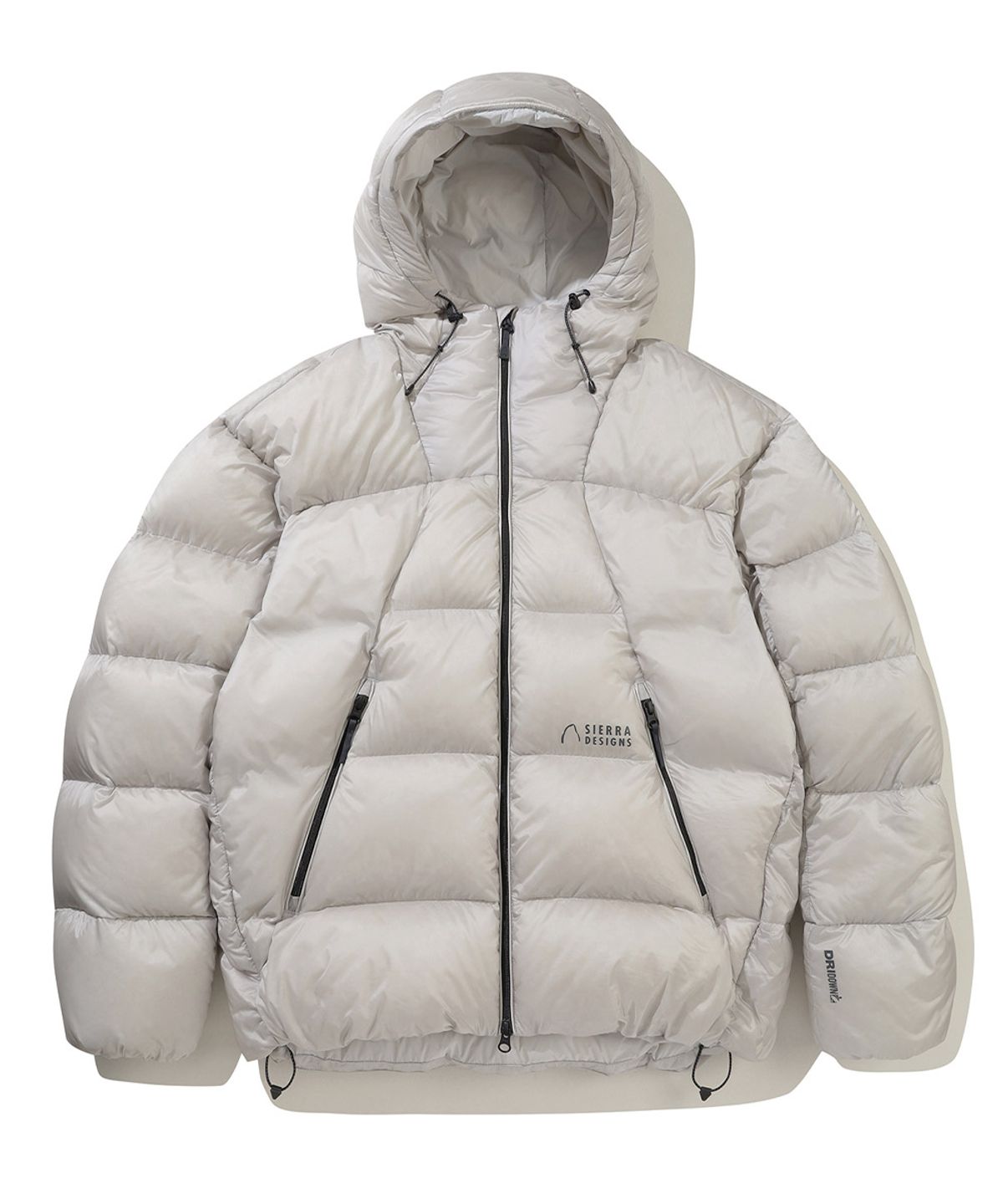 시에라디자인(SIERRA DESIGNS) 그랜드마더십 구스다운 후드자켓 SILVER LIGHT GREY