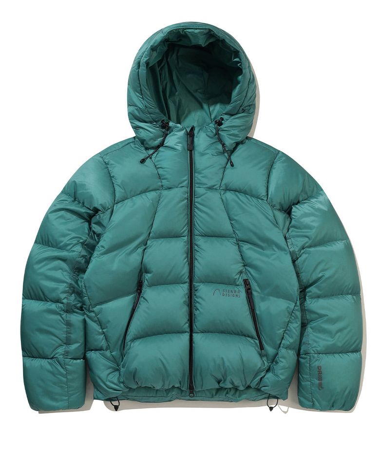W) 그랜드마더십 구스다운 후드자켓 BLUE GREEN